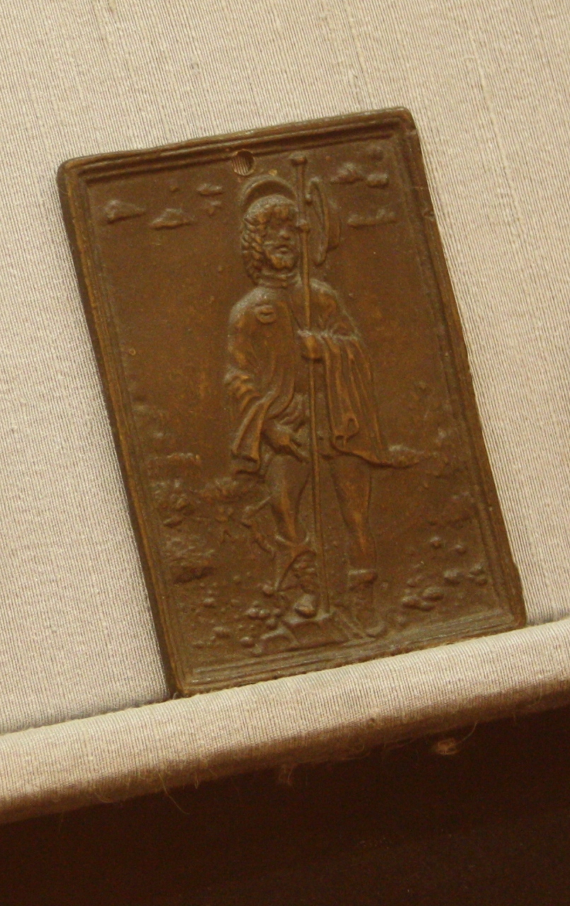 San Rocco, San Rocco (placchetta) di Mondella Galeazzo detto Moderno (inizio sec. XVI)