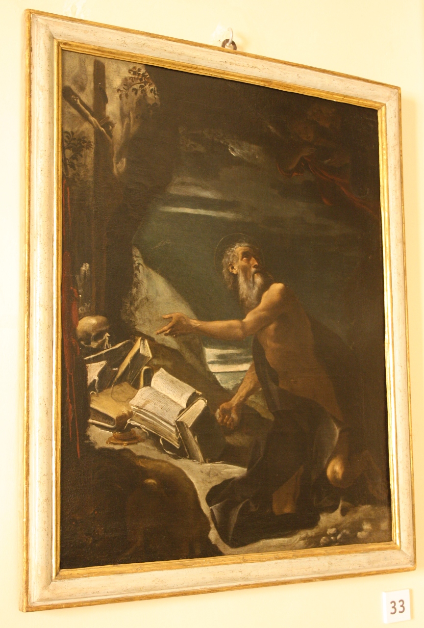 San Giroalmo Penitente, San Girolamo penitente (dipinto) di Carracci Ludovico (sec. XVI)