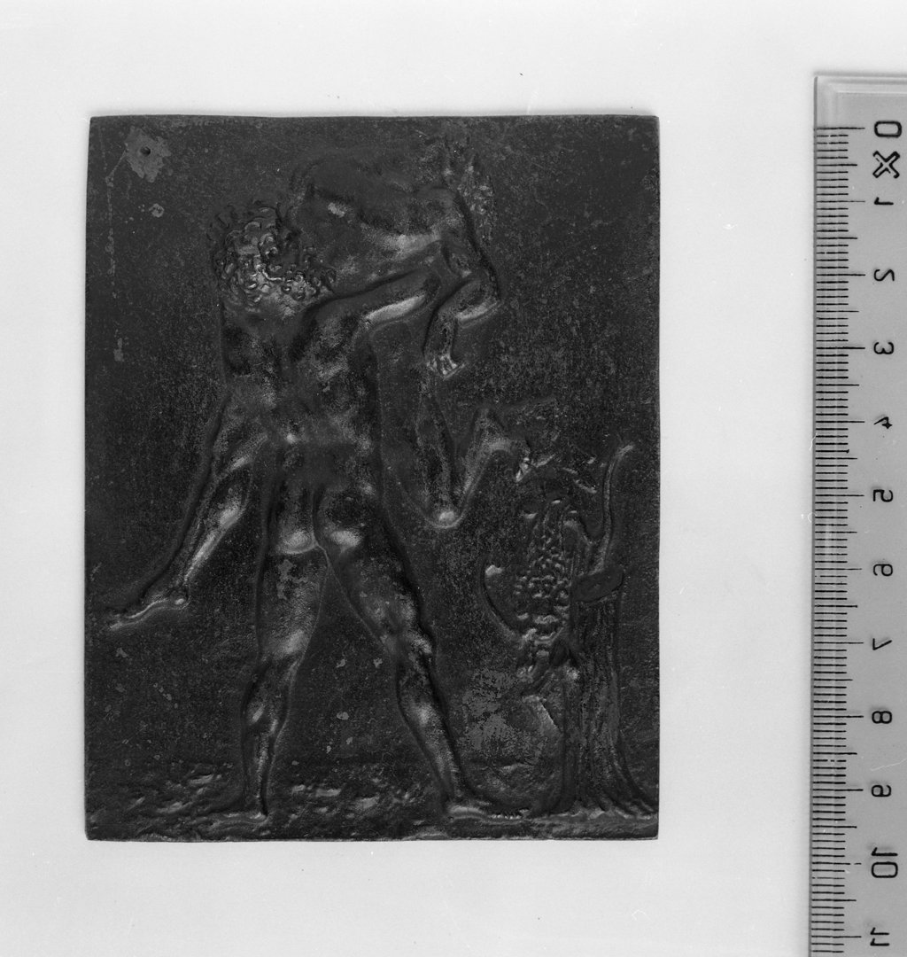 Ercole e Anteo, Ercole e Anteo (placchetta) di Mondella Galeazzo detto Moderno (fine/ inizio secc. XV/ XVI)