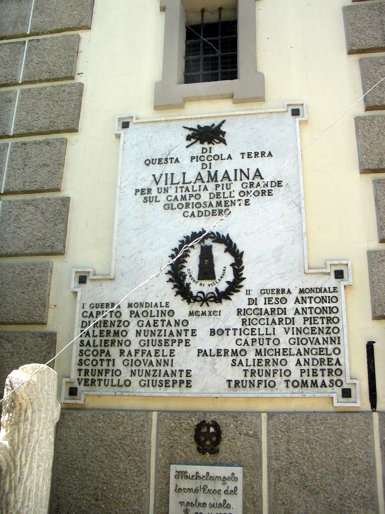 lapide commemorativa ai caduti - bottega Italia centro-meridionale (secondo quarto sec. XX)