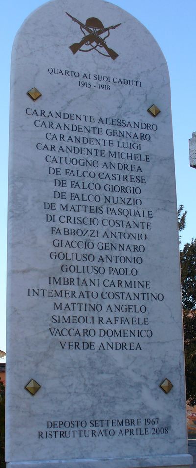 monumento ai caduti - ad ara - bottega campana (sec. XX, sec. XXI)