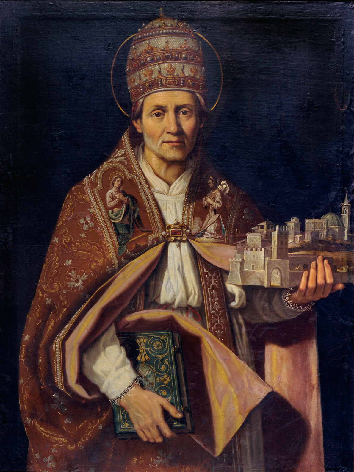 San Celestino V, Santo (dipinto) di Bedeschini Giulio Cesare (attribuito) (inizio sec. XVII)