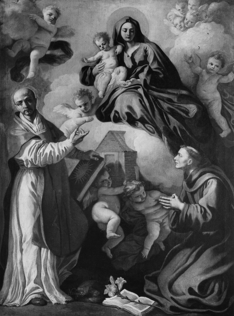 Madonna di Loreto con angeli e Santi, Madonna di Loreto (dipinto) di Rossi Nicola Maria (sec. XVIII)