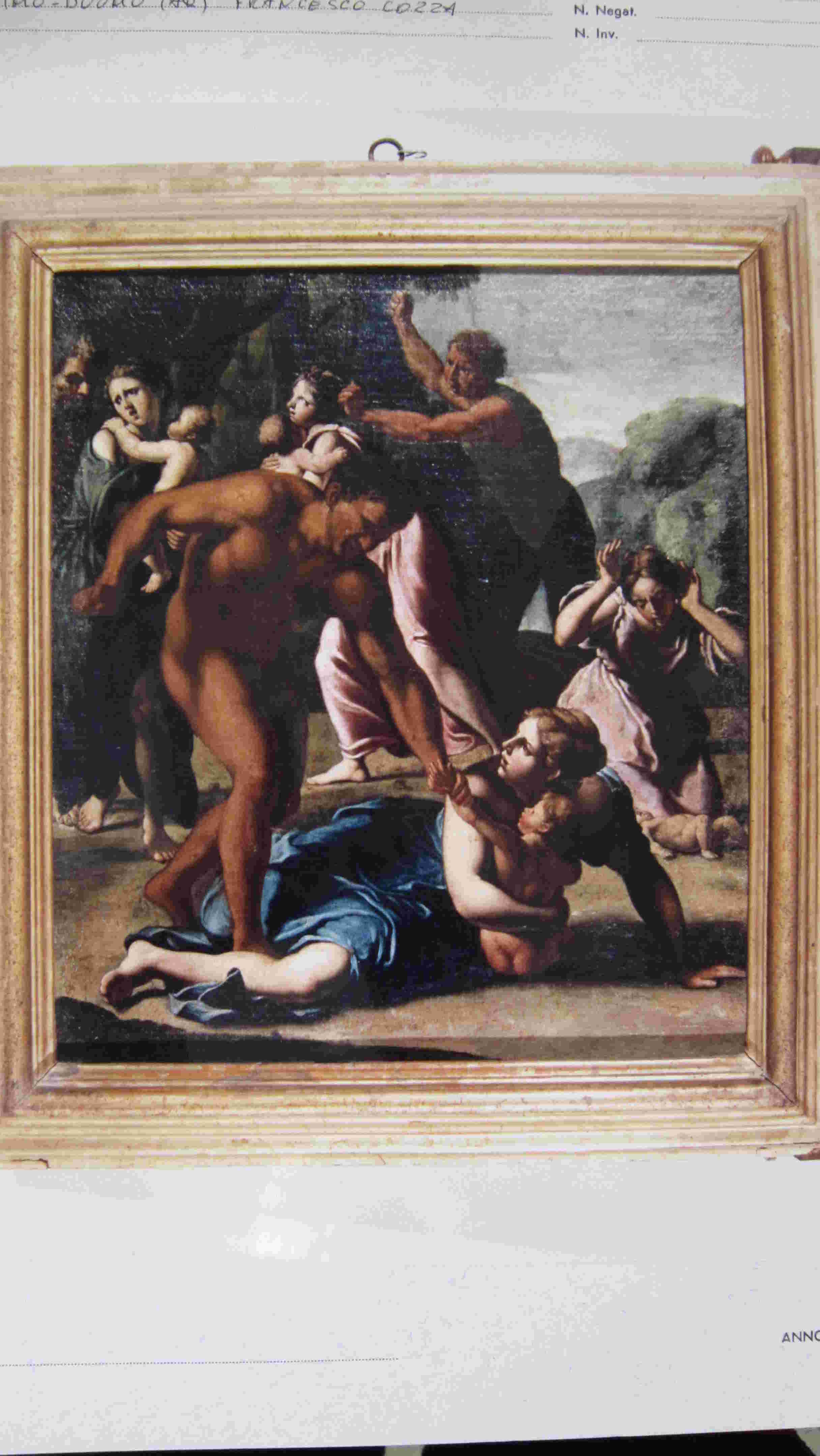 strage degli innocenti (dipinto) di Cozza Francesco (cerchia) (sec. XVII)