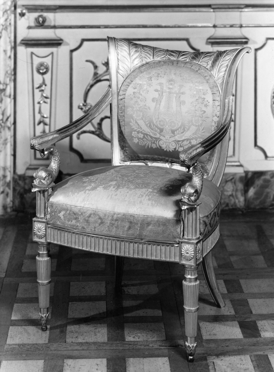 poltrona, serie - manifattura italiana (sec. XIX)