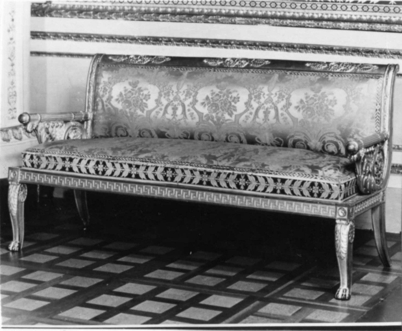 divano - manifattura toscana (sec. XIX)