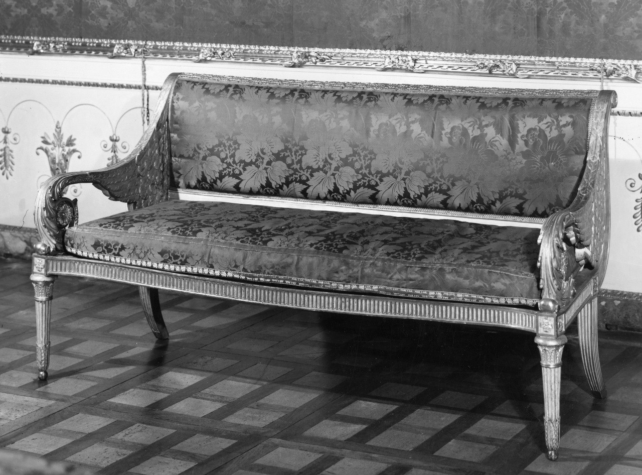 divano - manifattura lucchese (inizio sec. XIX)