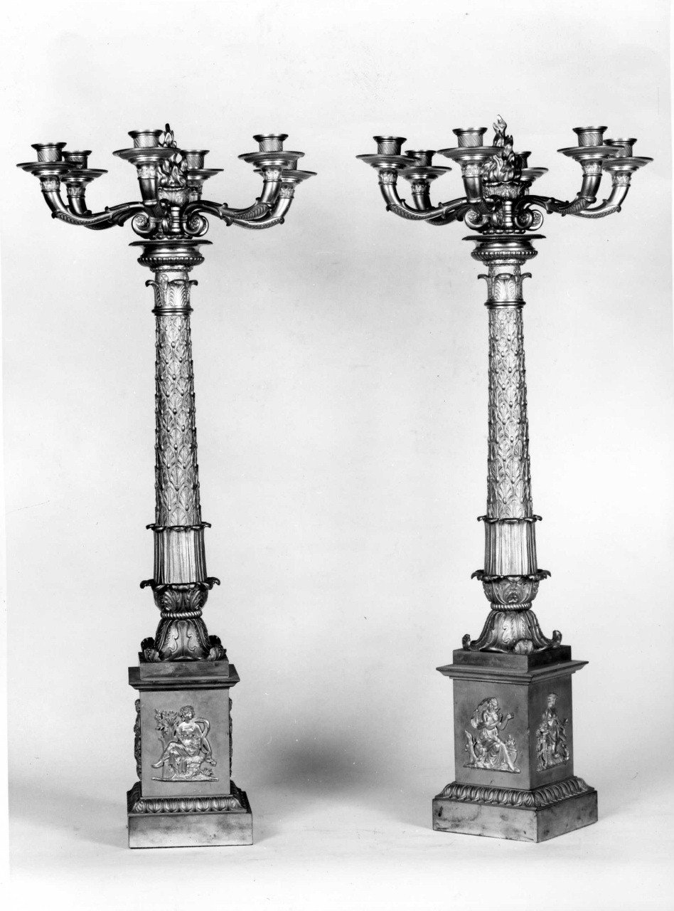 candelabro, serie - manifattura francese (sec. XIX)