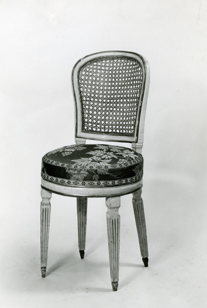 sedia, serie - manifattura italiana (fine sec. XVIII)