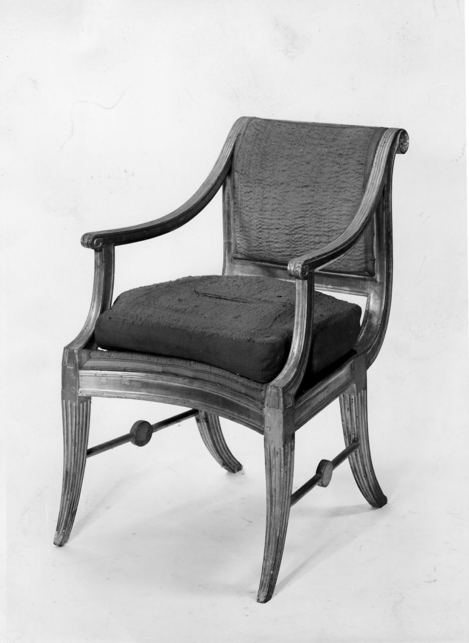 poltrona, serie - manifattura italiana (prima metà sec. XIX)