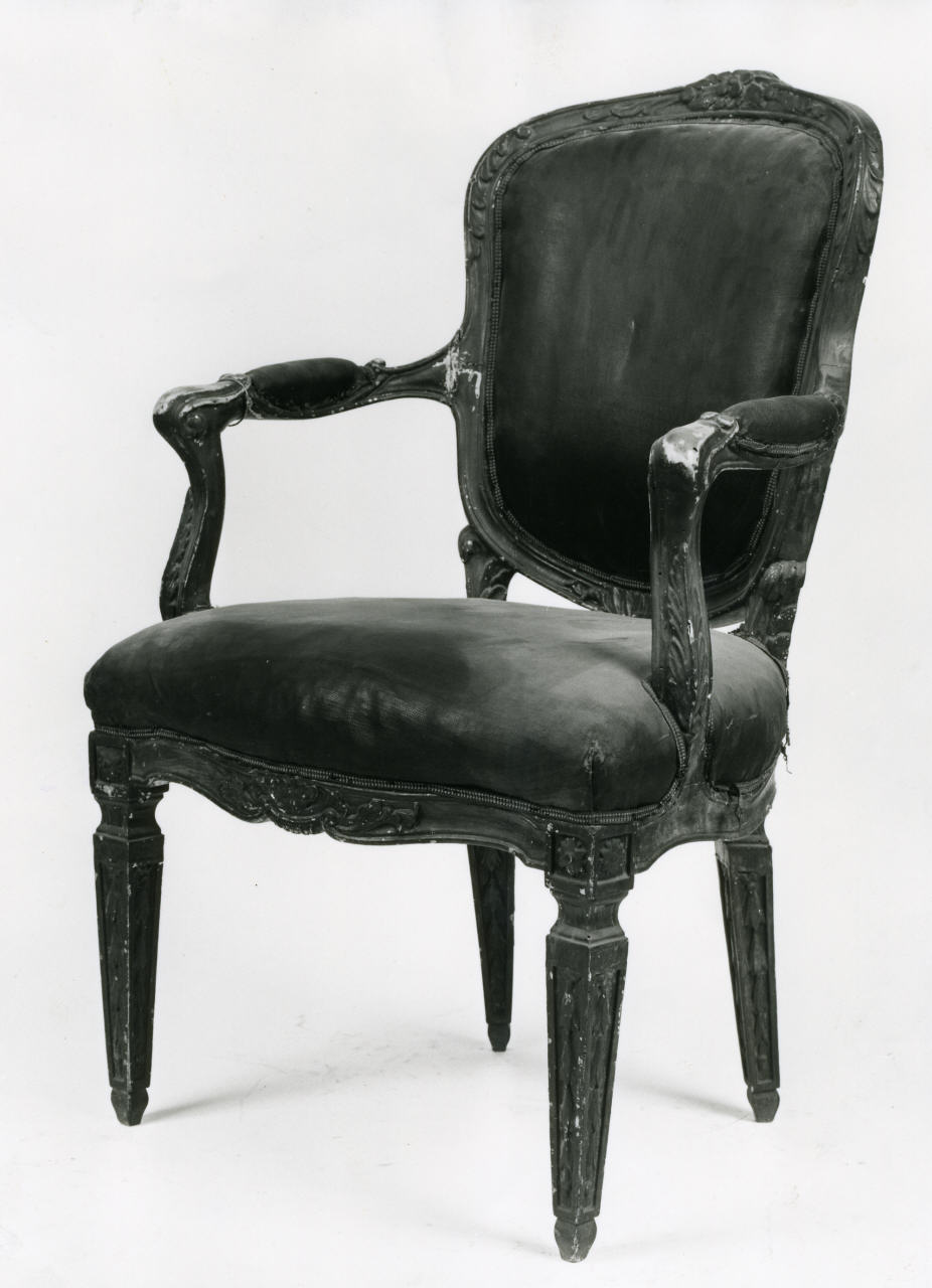 poltrona - manifattura italiana (seconda metà sec. XVIII)