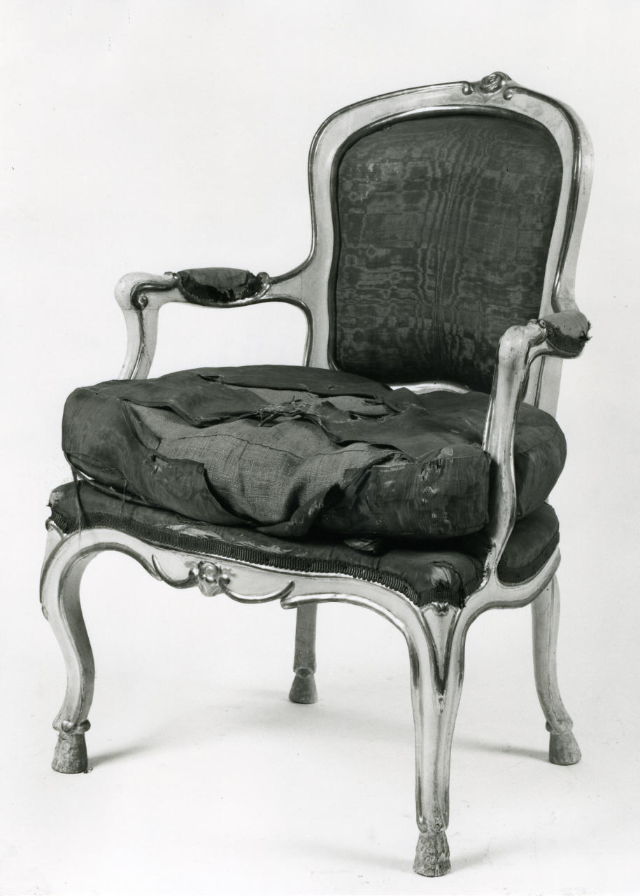 poltrona, serie - manifattura italiana (terzo quarto sec. XVIII)