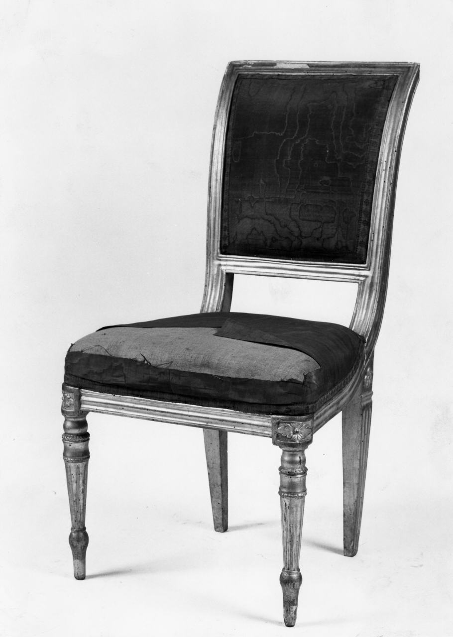 sedia, serie - manifattura italiana (prima metà sec. XIX)