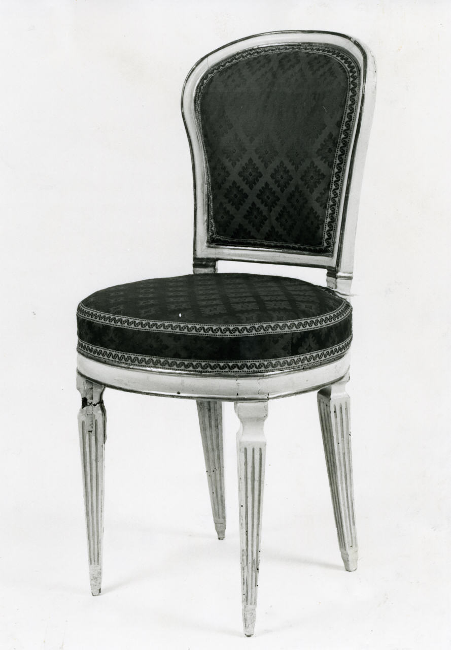 sedia, serie - manifattura italiana (prima metà sec. XIX)