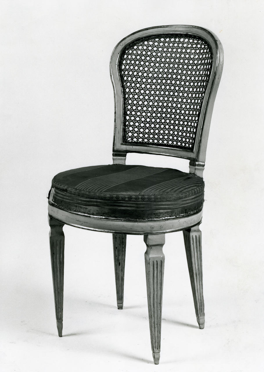 sedia, serie - manifattura italiana (prima metà sec. XIX)