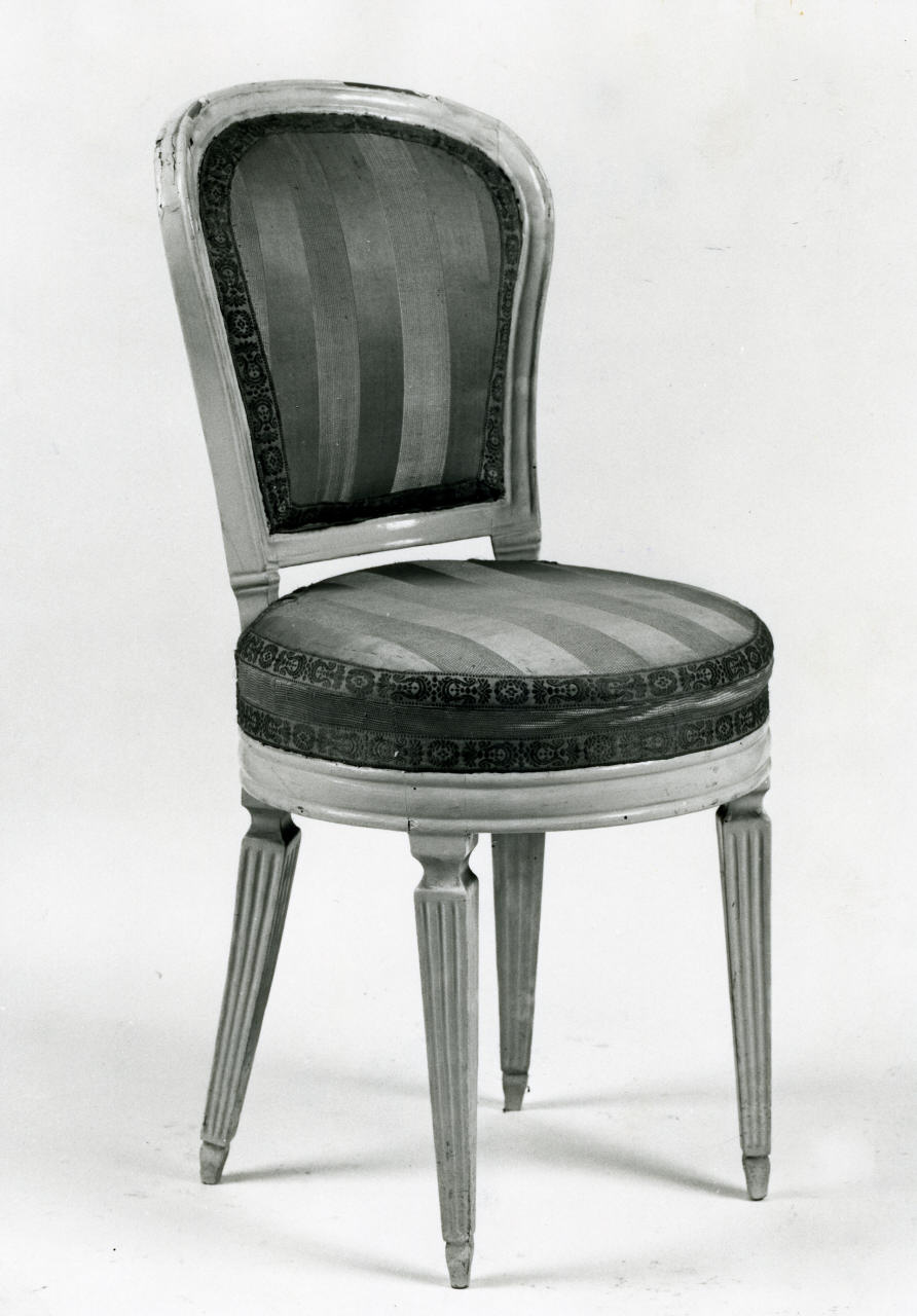 sedia, serie - manifattura italiana (prima metà sec. XIX)