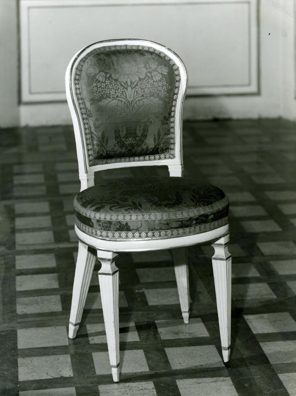 sedia, serie - manifattura italiana (prima metà sec. XIX)