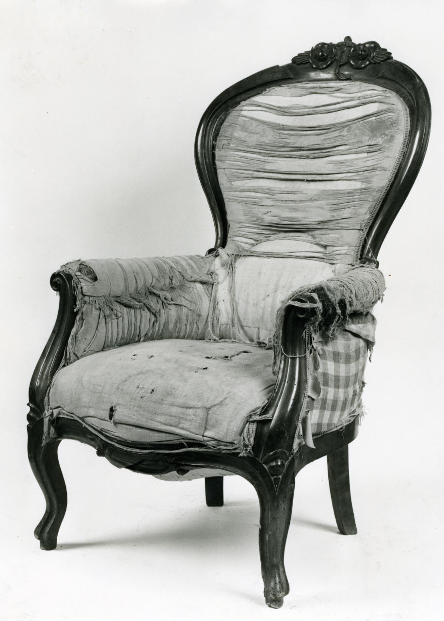 poltrona - manifattura toscana (sec. XIX)