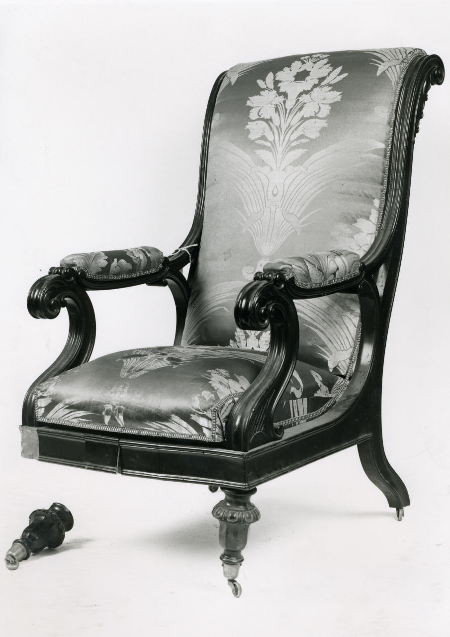 poltrona - manifattura italiana (metà sec. XIX)
