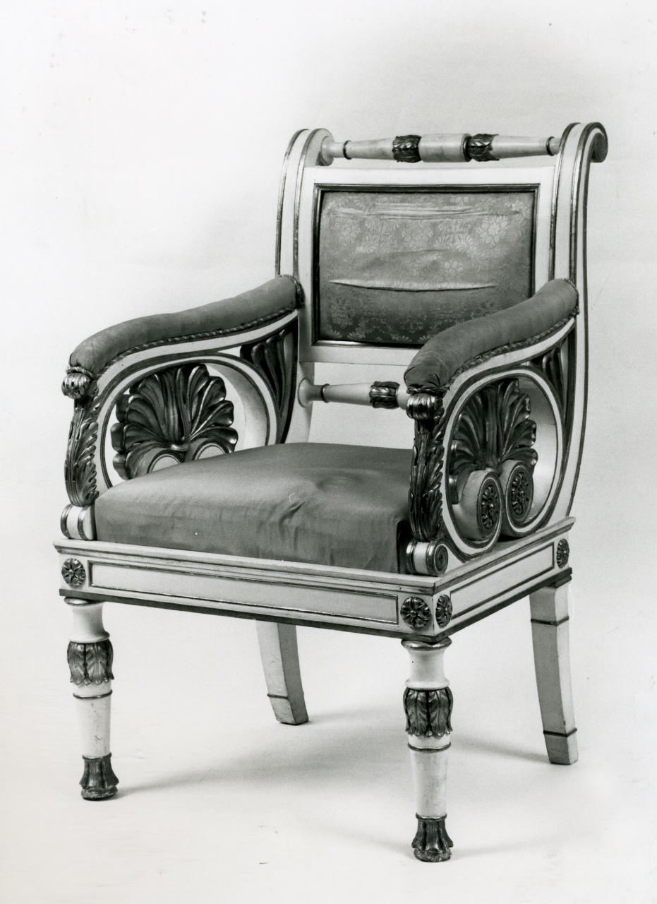 poltrona, serie - manifattura italiana (sec. XIX)