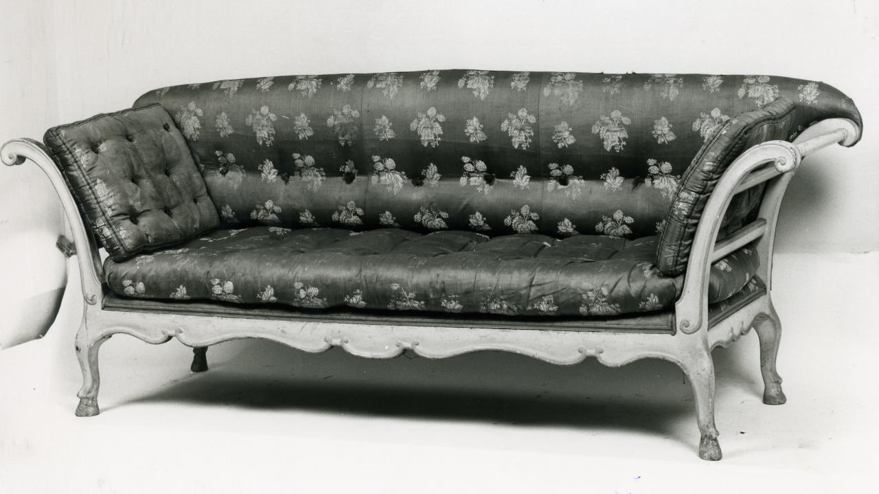 divano - manifattura italiana (seconda metà sec. XVIII)