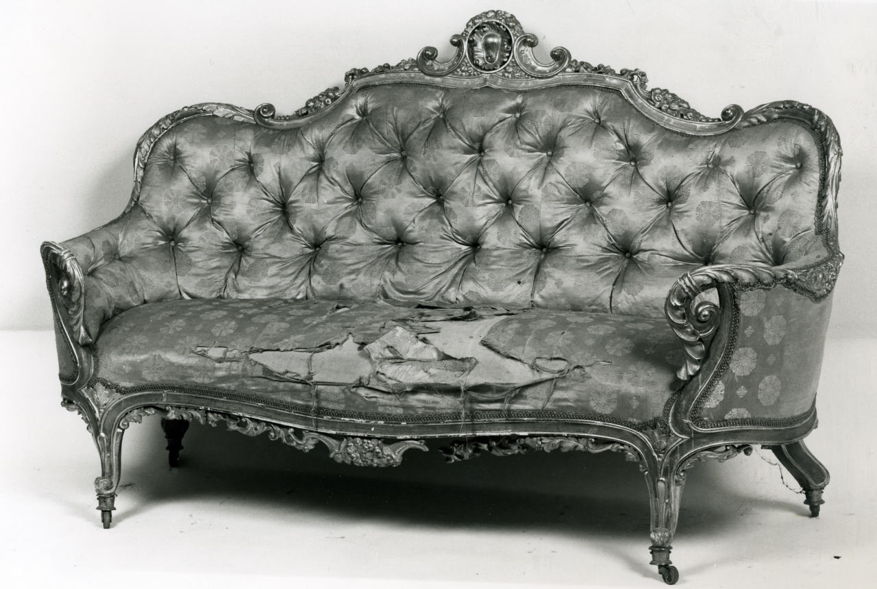 divano - manifattura italiana (metà sec. XIX)