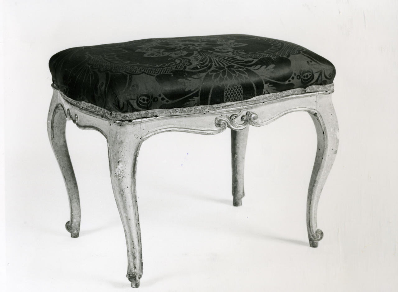 sgabello, serie - manifattura italiana (terzo quarto sec. XVIII)