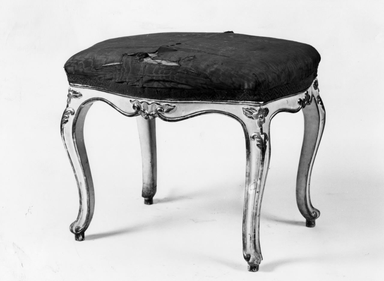 sgabello, serie - manifattura toscana (seconda metà sec. XVIII)