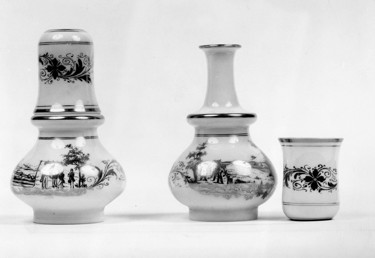 bottiglia, coppia - manifattura francese (?) (metà sec. XIX)