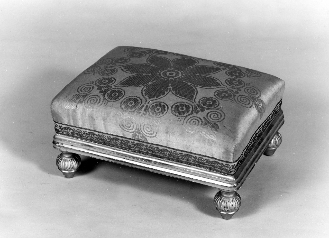 poggiapiedi - manifattura italiana (inizio sec. XIX)