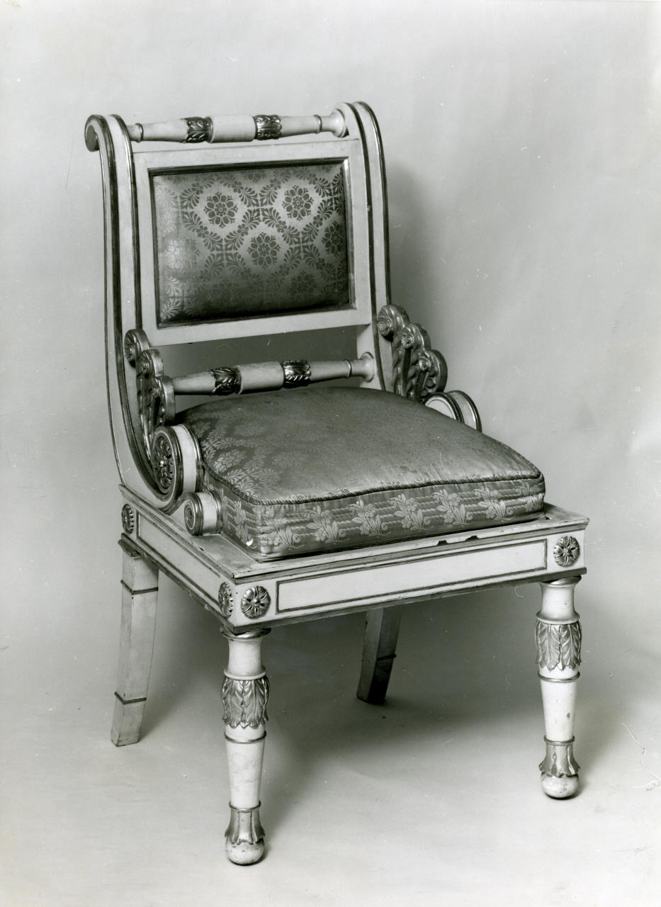 sedia, serie - manifattura italiana (prima metà sec. XIX)