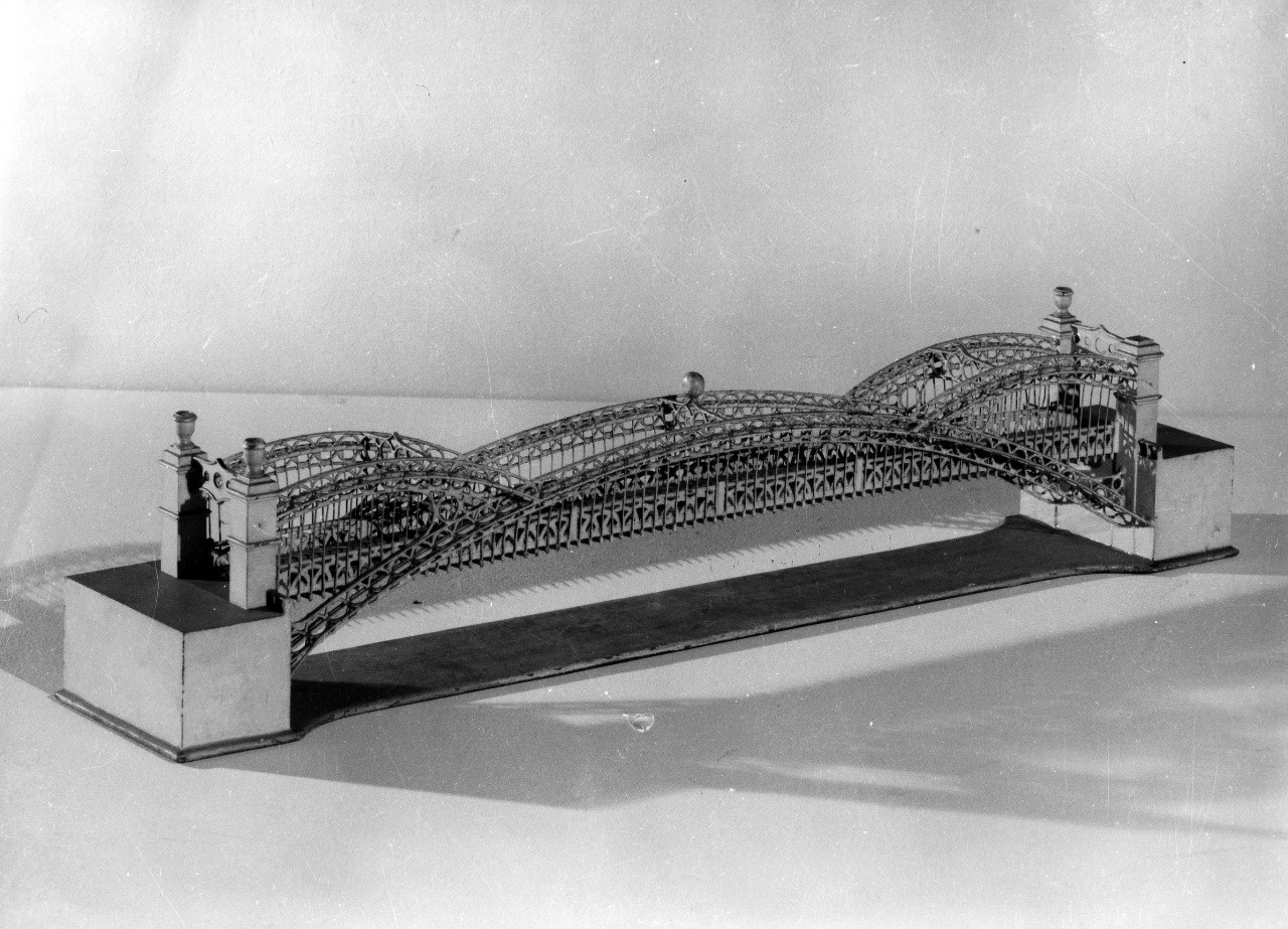 modellino di ponte - manifattura italiana (metà sec. XIX)