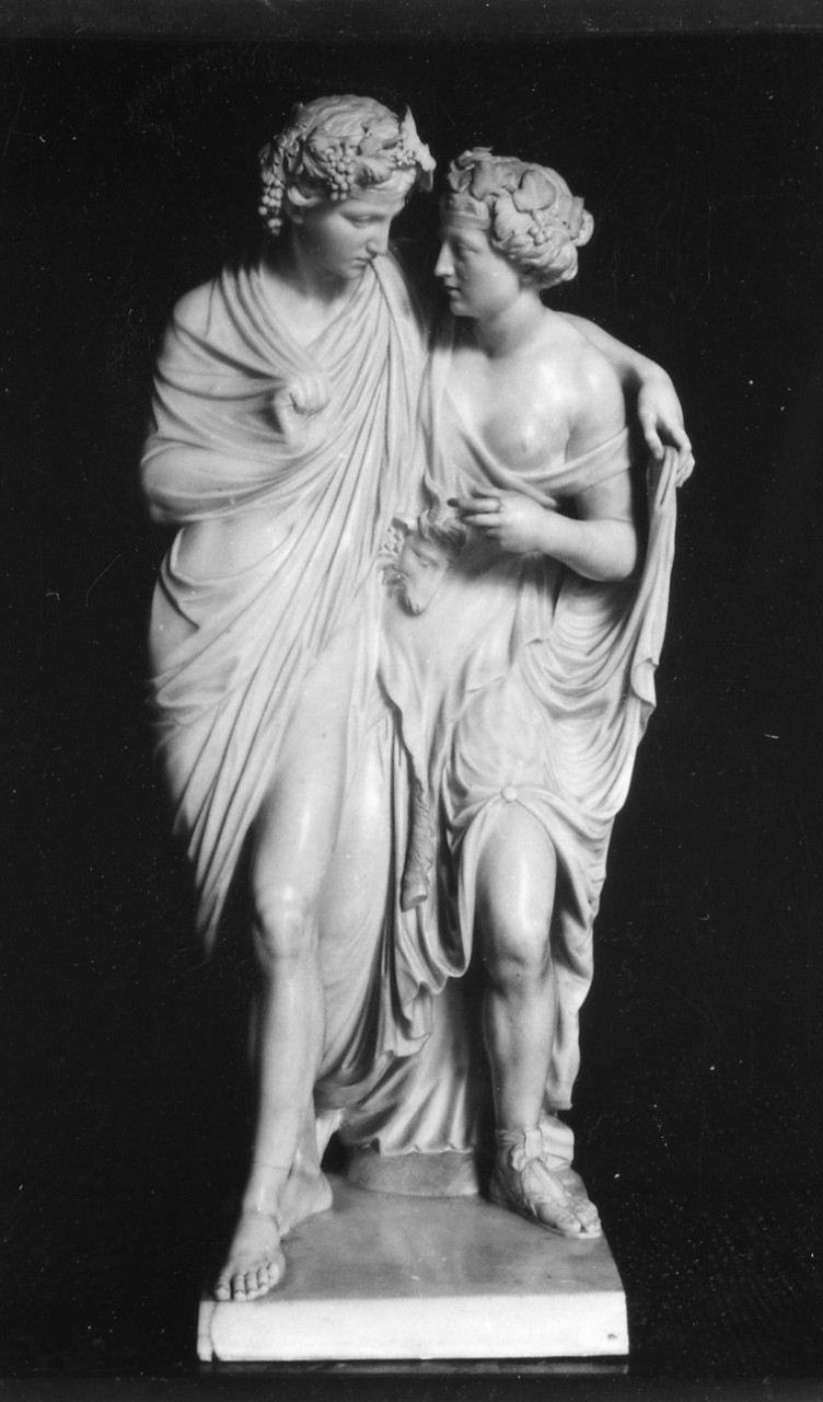 Bacco e Arianna (gruppo scultoreo) di Carradori Francesco (sec. XVIII)