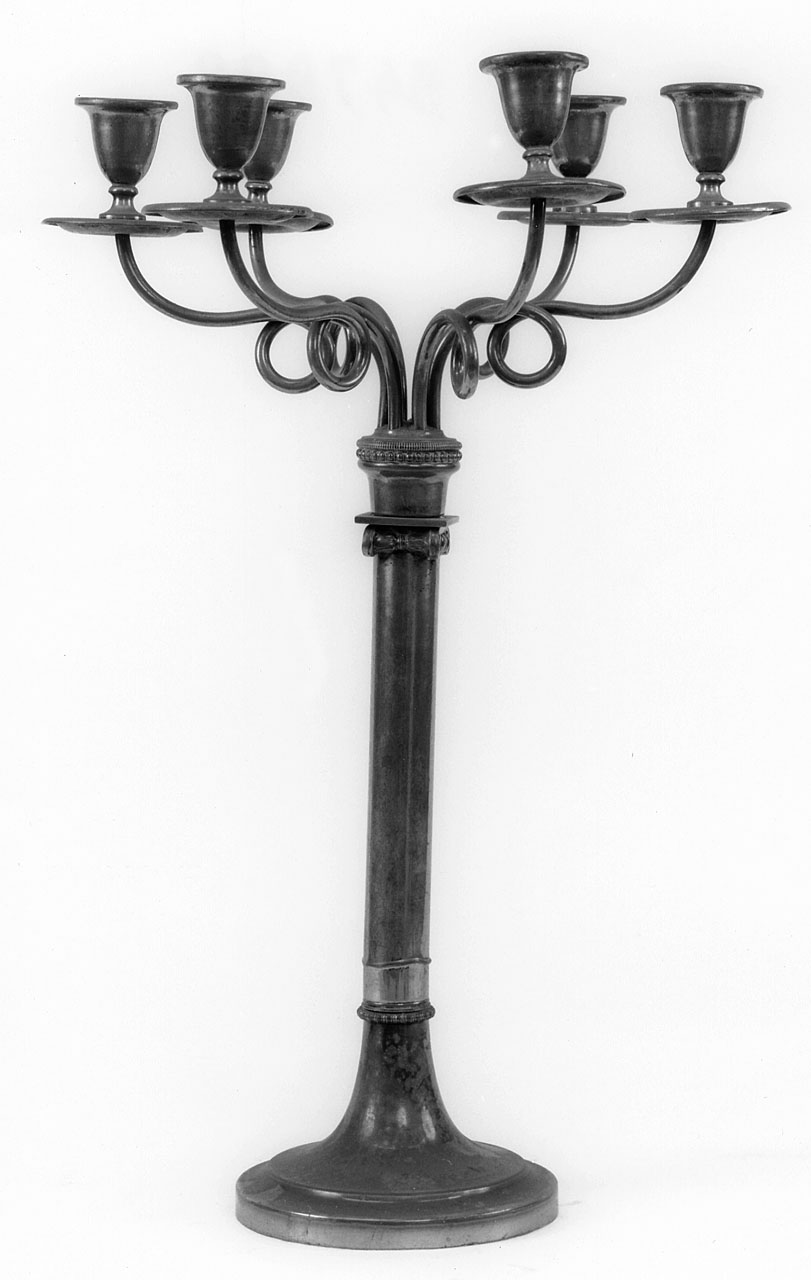 candeliere, serie - manifattura toscana (seconda metà sec. XIX)