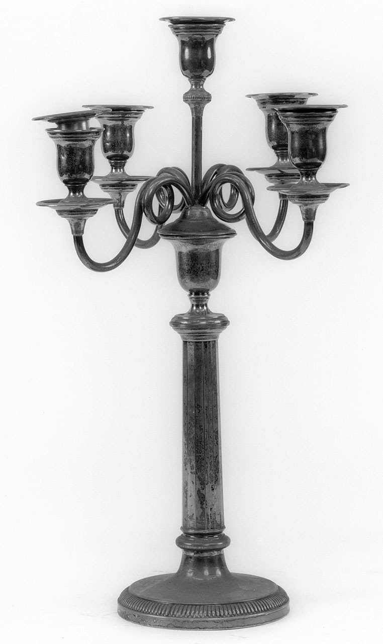 candeliere, serie - manifattura toscana (seconda metà sec. XIX)