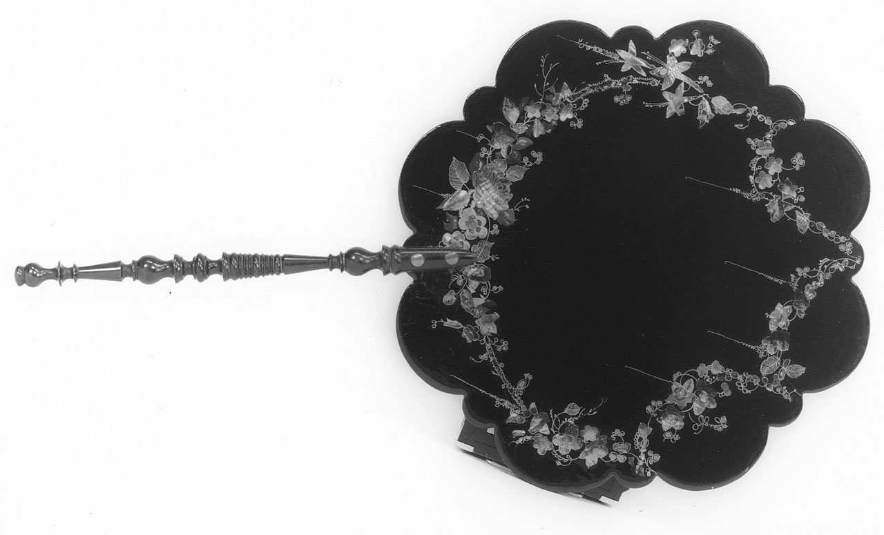 motivi decorativi floreali (ventola) - manifattura cinese (seconda metà sec. XIX)