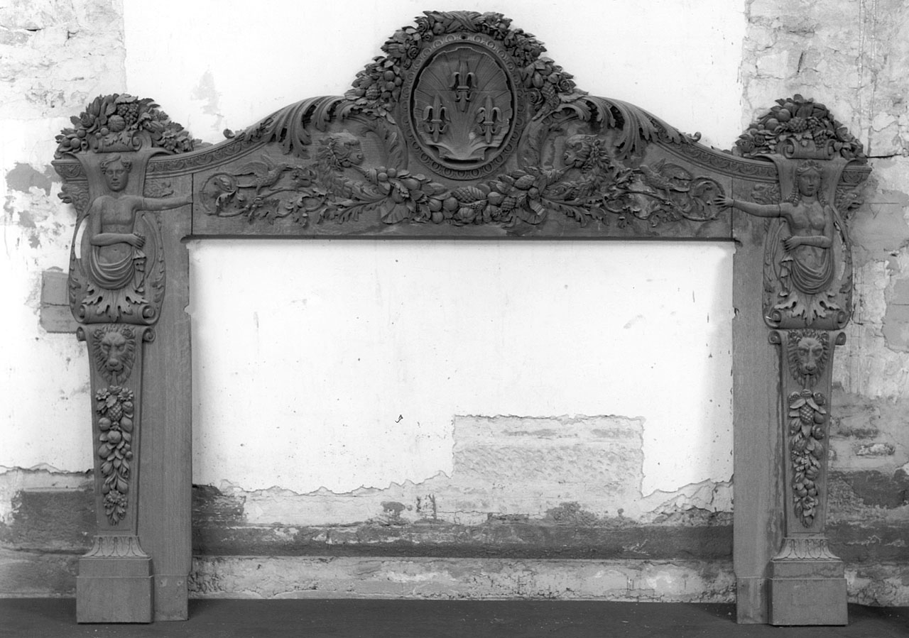 frontone - bottega toscana (fine/ inizio secc. XVIII/ XIX)