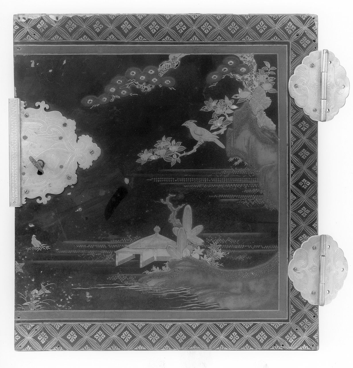 sportello di stipo - manifattura giapponese (seconda metà sec. XVII)