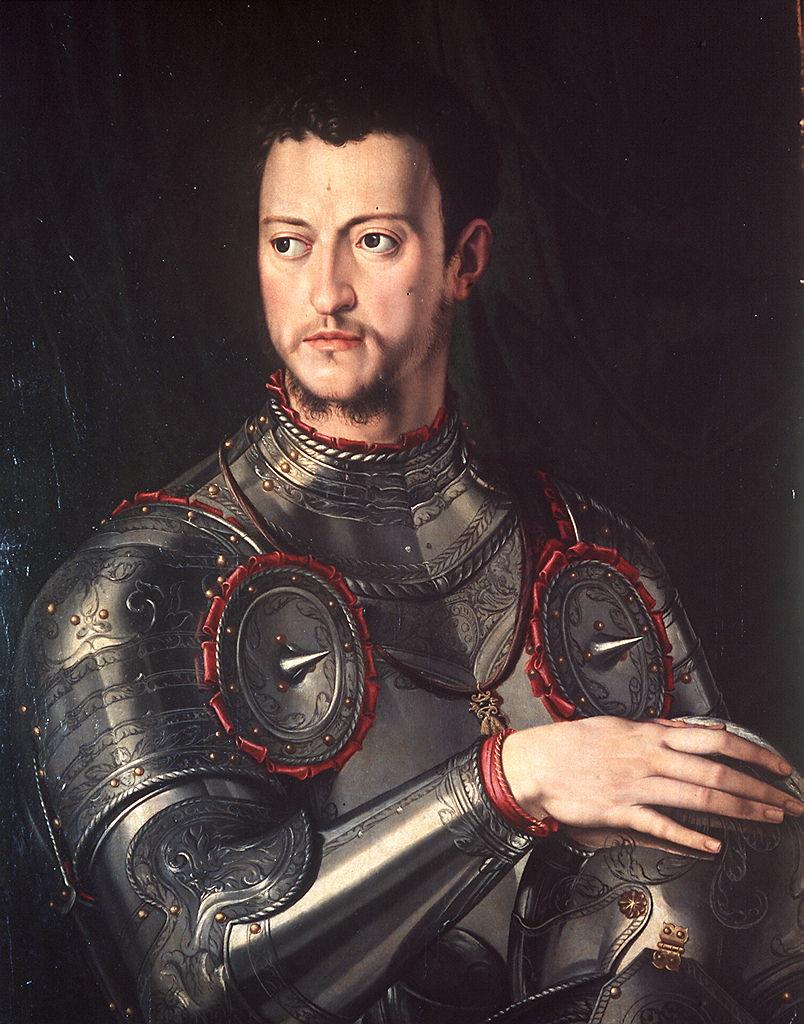 ritratto di Cosimo I de' Medici (dipinto) di Allori Agnolo detto Bronzino (bottega) (sec. XVI)