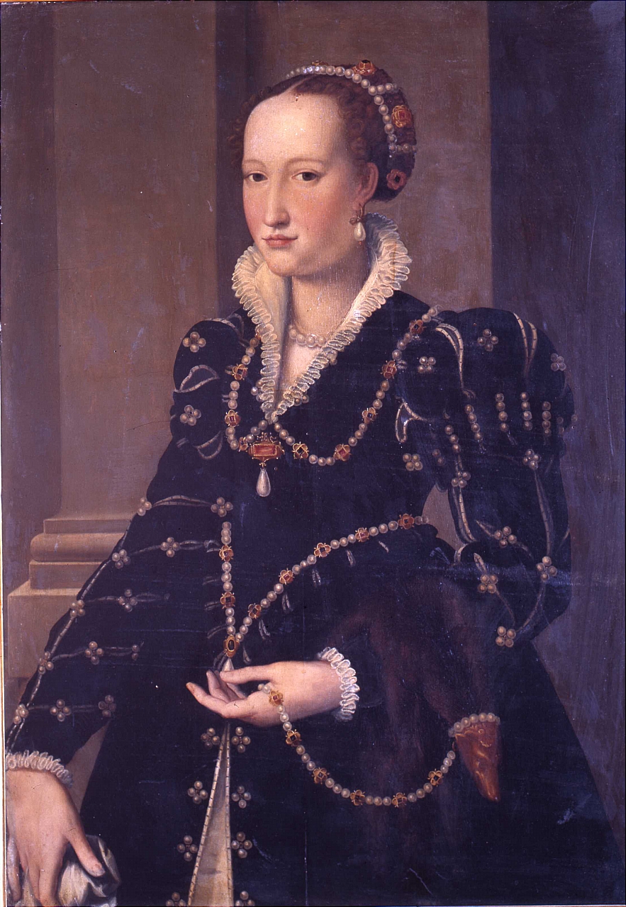 ritratto di Isabella de' Medici (dipinto) di Allori Alessandro (?) (terzo quarto sec. XVI)