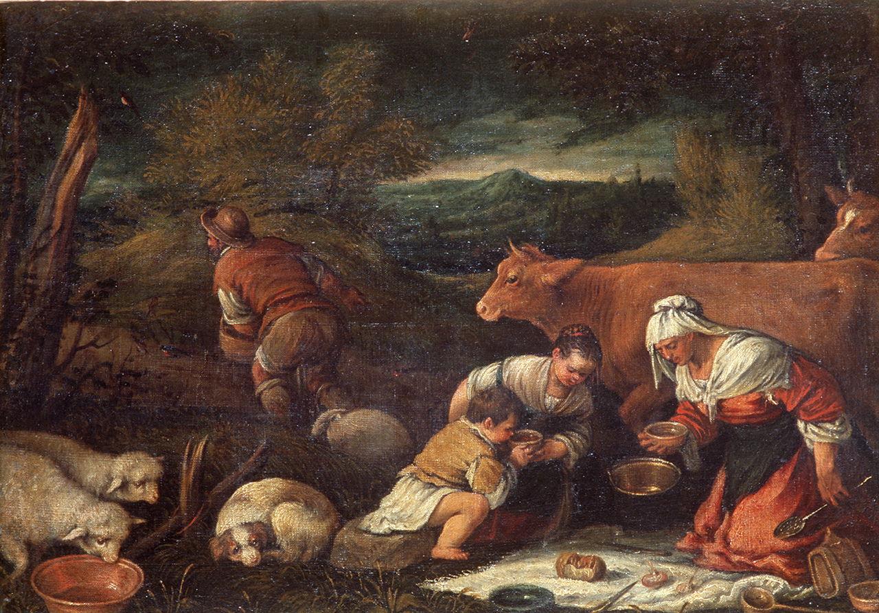 parabola del seminatore di zizzania (dipinto) di Da Ponte Jacopo detto Jacopo Bassano (bottega) (sec. XVI)