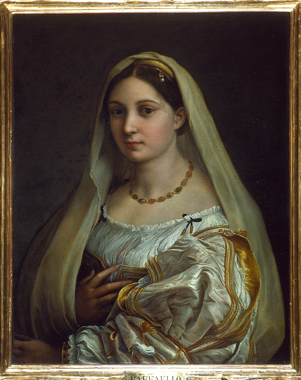 La Velata, ritratto di donna (dipinto) di Raffaello (primo quarto sec. XVI)