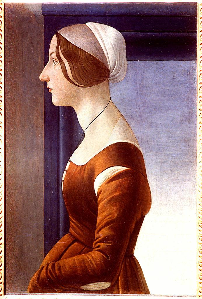 La Bella Simonetta, ritratto di donna (dipinto) di Filipepi Alessandro detto Botticelli (ultimo quarto sec. XV)