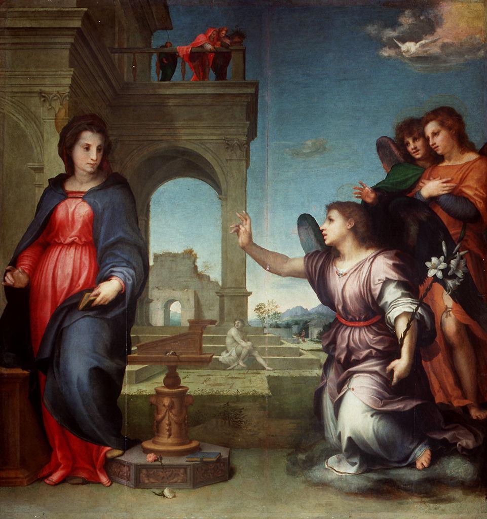 Annunciazione (dipinto) di Andrea del Sarto (primo quarto sec. XVI)