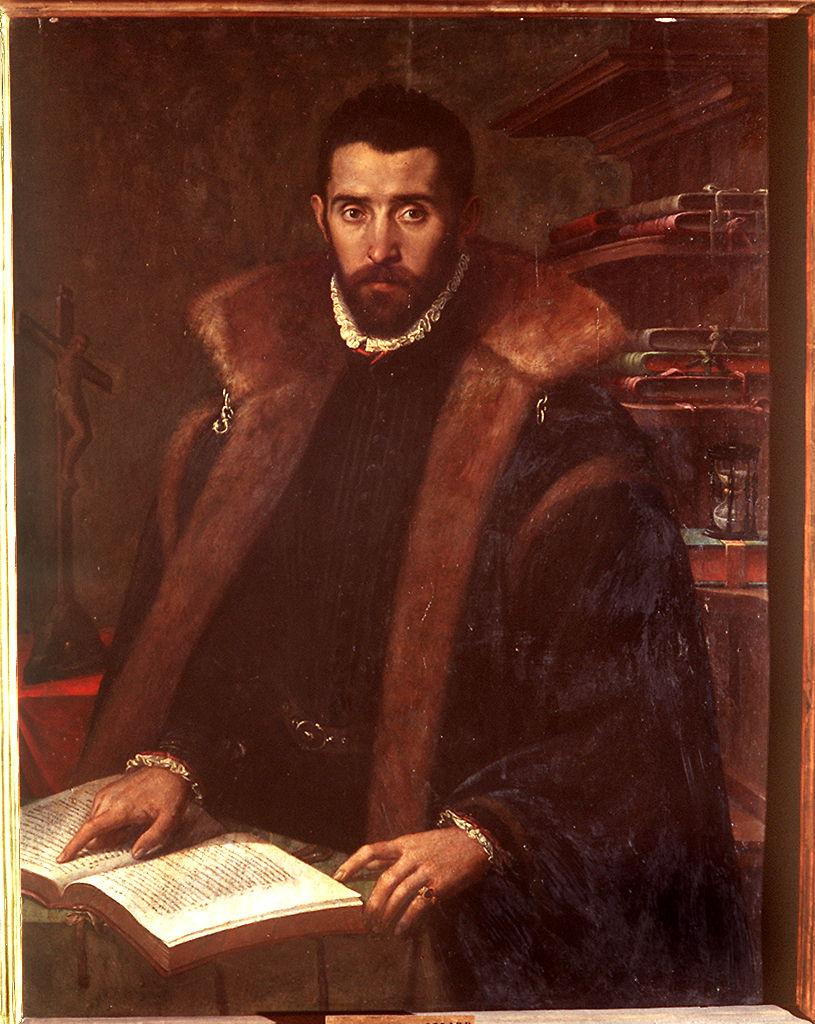 ritratto d'uomo (dipinto) - ambito emiliano (sec. XVI)