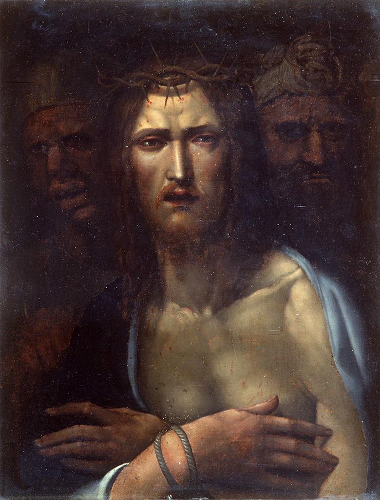 Ecce Homo (dipinto) di Bazzi Giovanni Antonio detto Sodoma (bottega) (terzo quarto sec. XVI)