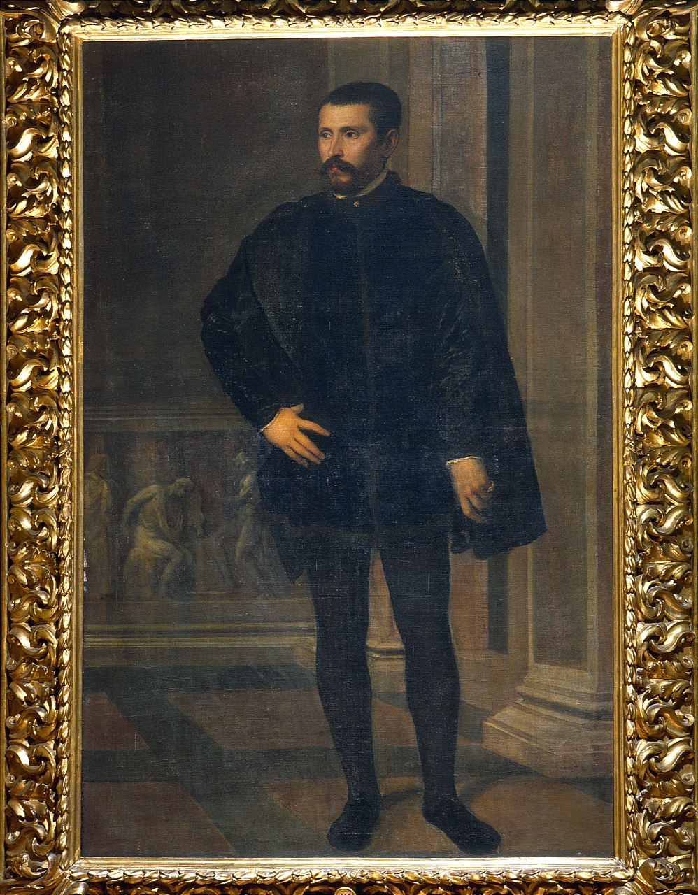 ritratto d'uomo della famiglia Minerbetti (dipinto) di Vecellio Tiziano (terzo quarto sec. XVI) 