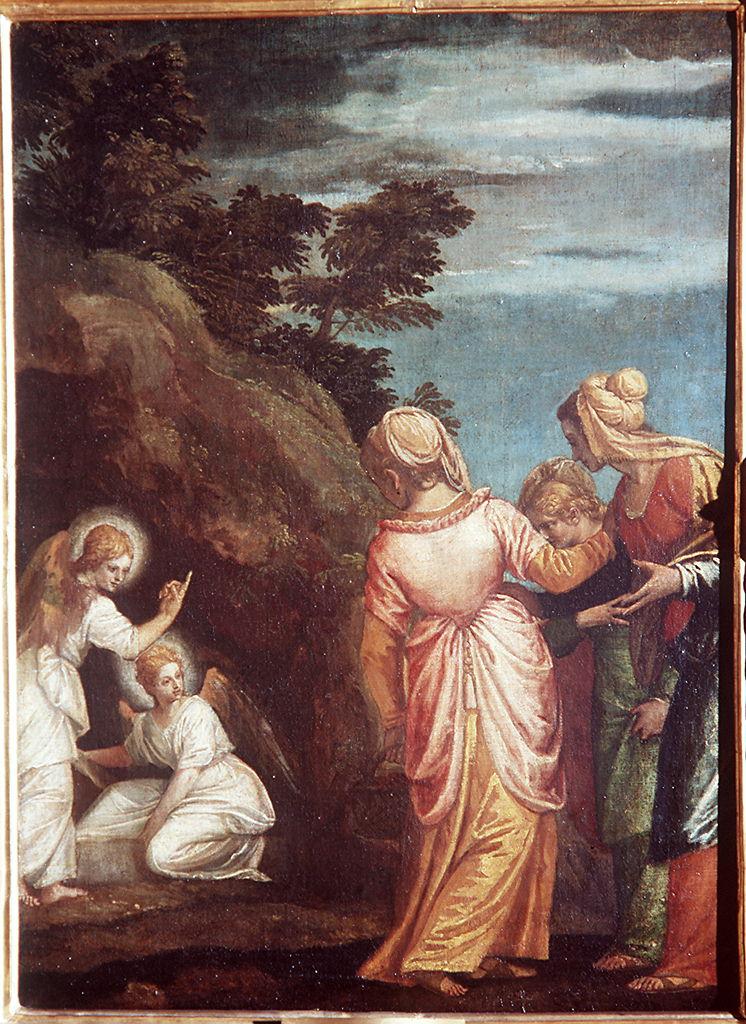 apparizione di Cristo risorto alle pie donne (dipinto) di Caliari Benedetto (ultimo quarto sec. XVI)