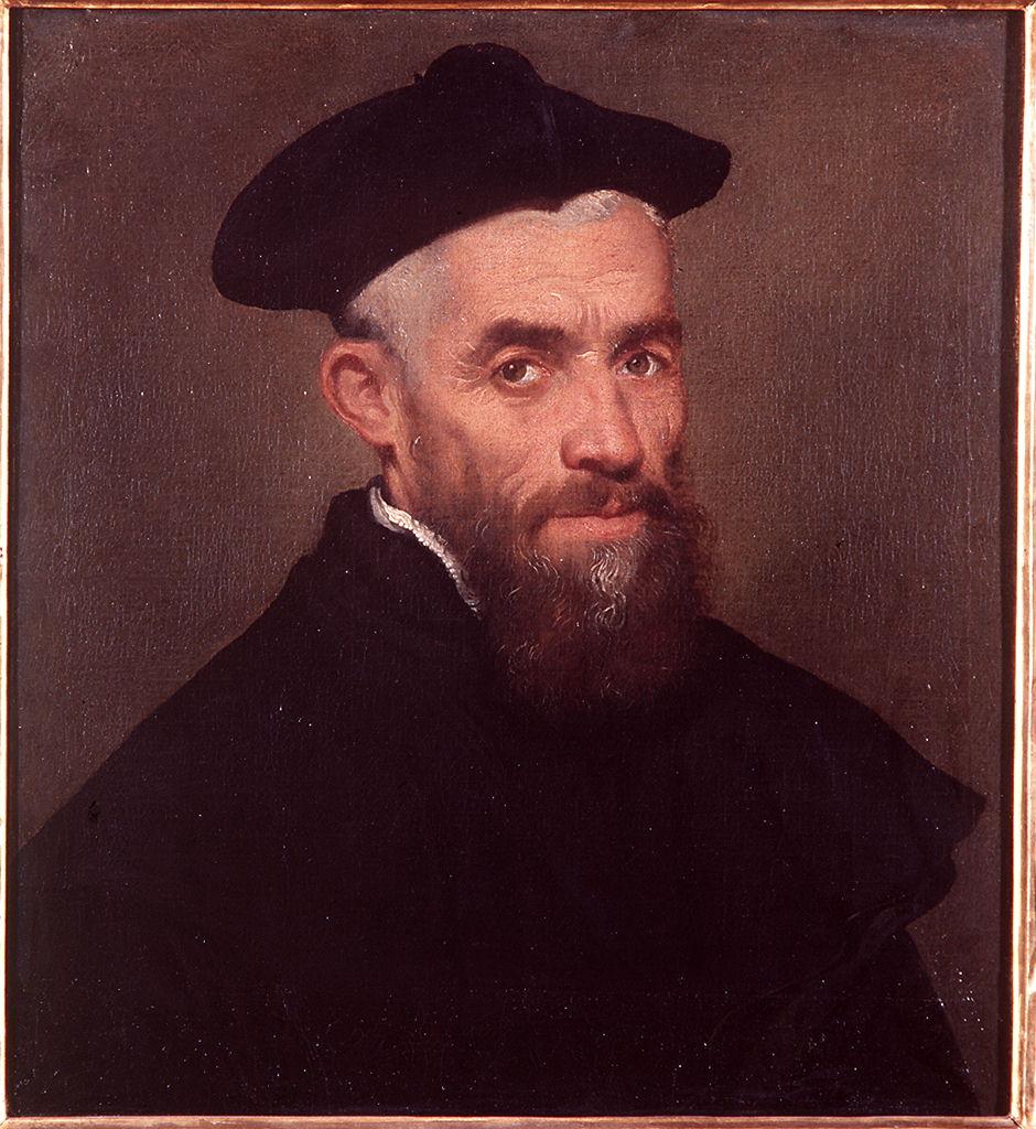 ritratto di prelato (membro della famiglia Moroni ?) (dipinto) di Moroni Giovanni Battista (terzo quarto sec. XVI)