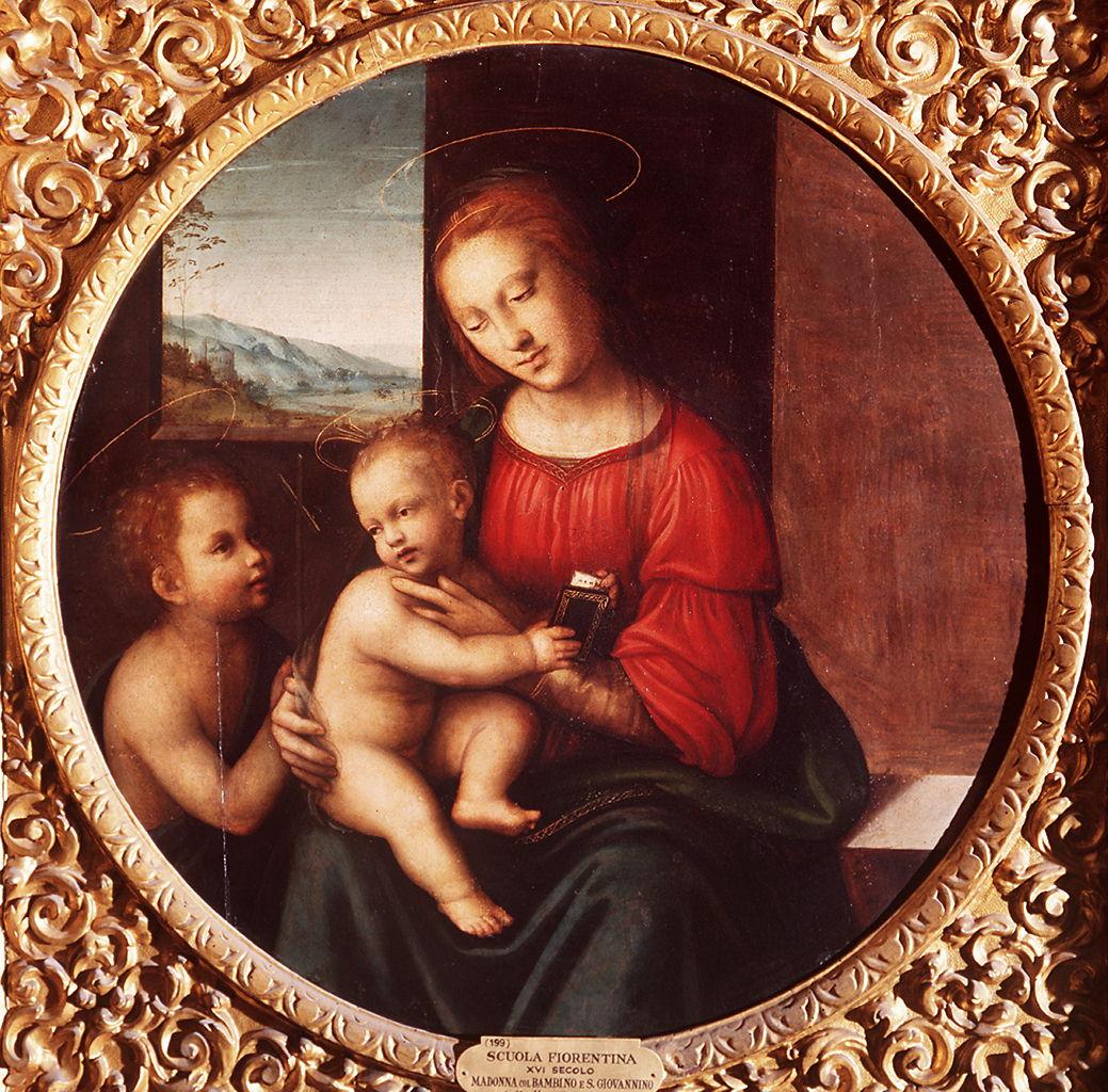 Sacra Famiglia con San Giovannino (dipinto) di Maestro della Pietà di Scandicci (primo quarto sec. XVI)